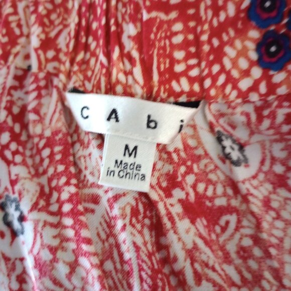 Cabi Skirt Bella Batik Boho Pockets Elastic Waist Womens Size M - Picture 3 of 3